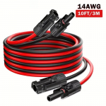 236 tolli/6M P&auml;ikesepaneeli Pikenduskaabel 14AWG P&auml;ikese Pikenduskaabli Komplekt Emase ja Isase Pistikutega Matkaautole Spower jaama 3M 1PCS