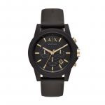 Armani Exchange AE Darth Vaderi kollektsiooni k&auml;ekell Kvartsmehhanism Silikoonrihm Must sihver Meeste kellad AX7105 AX7105