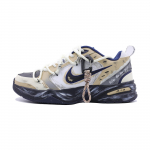 Nike Air Monarch 4 Slip Resistant Low top Chunky Sneakers Unisex Gray Yellow 415445-102(Team315-) 40