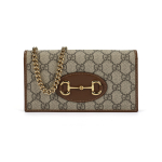 Gucci Horsebit 1955 Vintage Kuldne Pandla Vananenud Logo L&otilde;uendi Ja Nahast Lapitehnika Messenger Kott Naiste Eebenipuu Ja Pruun Lapitehnika Shopping Bag Set(Basic Set+Shopping Bag)