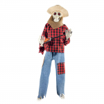 Animaalne liikumisega heliga aktiveeritav muusikaline mitmekeelne banjo skelettide duo Halloweeni s&uuml;giseline siseruumides helendav skelett skeleti dekoratsioon One Size