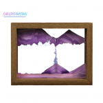 1 komplekt kiirliivav&auml;rvimise pliivaba protsess &ndash; p&ouml;&ouml;rlev kihiline l&auml;bipaistev 3D vedel liivakell d&uuml;naamiline liivamaastik kodukaunistus A