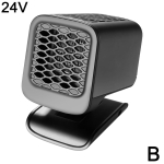 Autosoojendi 12/24V Kaasaskantav Autok&uuml;tteventilaator 2 &uuml;hes Jahutus K&uuml;tmine Auto Esiklaasi Akna J&auml;&auml;tmesulatus 360&deg; P&ouml;&ouml;ratav Autok&uuml;tteventilaator gray