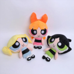 20cm Multikas Powerpuff Girls Palusm&auml;nguasjad Armsad Blossom Buttercup Bubbles Kingitused Lastele anime t&auml;idisnukud S&uuml;lle v&otilde;etav Kohev Kallistatav Kawaii Mugavus orange