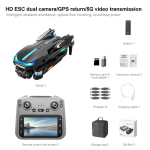 2026 Uus RG806 MAX RC Droon 360&deg; Takistuste V&auml;ltimine Lennufotograafia 8K Kahe Kaameraga Harjadeta Neljarootoriline Helikopter GPS Neljateljeline Helikopter Kingitus M&auml;nguasi 1 battery
