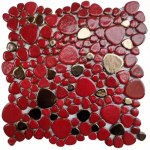 Sinine ja Valge Keraamiline Mosaiik Basseinikala Bassein Vannitoa Taustasein Hiina V&auml;litingimustes Libisemisvastased Kulumiskindlad Plaadid Dekoratsioon 1piece-30x30cm