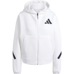 adidas ZNE. T&otilde;elise tervenemise sari FW24 Veekindel t&auml;is-lukuga kapuutsiga jakk Naiste jakid Valge JE7849 L white