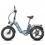 Elektriratas Fafrees FF20 Polar 20 500W mootor Kahekordsed ketaspidurid 48V 24AH LCD-ekraan Tippkiirus 45 km/h Maksimaalne koormus 150 kg Mechanical Brake sinine