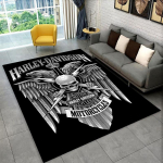 Klassikaline H-Harleys Racing Moto Vaip M&auml;ngutoa, Magamistoa, Elutoa, Diivani Kodu Dekooriks, Laste M&auml;nguala Vaip Libisemiskindel P&otilde;randamatt 100x150cm gray