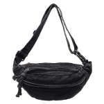 Vintage Naiste Denim &Otilde;lakotid, Pehme Retro Crossbody Rahakott, Mitmekihiline Reisi K&auml;ekott, Moodne Vabaaja Rinnakott, Kerge must