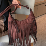 Retro S&uuml;gis Talvine Isikup&auml;rane Tutt-&Otilde;lakott Naistele Hirvenahk Sametist Crossbody Kott KTY 25*18*8cm kohv