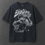 JoJos Bizarre Adventure Joseph Joestar Graafiline T-s&auml;rk Mehed Naised R&otilde;ivad Puuvillased T-s&auml;rgid Retro Pestaud T-s&auml;rk Harajuku Meeste T-s&auml;rk S