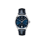 Tissot Durul Seeria Automaatne Mehaaniline Liikumine Kell 32Mm Sinine Tihvik Roostevabast Terasest Korpus Ehtne Nahkrihm Naiste kellad T099.207.16.047.00 Blue