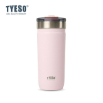 Tyeso 710ml Minimalistlik Matt Isoleeritud Vee Pudel Roostevabast Terasest Kaasaskantav Termos K&otilde;rrega Lekkimiskindel Autotass Igap&auml;evaseks Kasutamiseks 710ML roosa