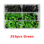 253 tk alumiiniumist M5 M6 kruvid mootorratta kerekatete poldid komplekt KTM Honda Yamaha Suzuki Kawasaki Aprilia Triumph Ducati jaoks