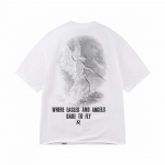 Suvine meeste ja naiste &uuml;le suurusega valge t-s&auml;rk Represent Godspeed Angel prindiga S