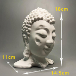 Buddha Pea Kipsist Kuju Budistlik Figuur Skulptuur Abstraktne Kunst Pea Kahjustatud Buddha Kuju Koduaksessuaarid