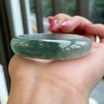 Jadist k&auml;ev&otilde;ru Naiste J&auml;&auml;roheline Lilleline Jadeiit K&auml;ev&otilde;ru Kingitus Myanmar Kleepuv T&ouml;&ouml;deldud Jade K&auml;ev&otilde;ru 55mm brown