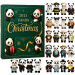 Armas Panda J&otilde;ulude Ootuskalender 24 tk 2D Lame Panda Akr&uuml;&uuml;lripatsid J&otilde;ulu-Panda Ootuskalender 2025 Xmas Navidad M