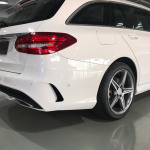 AM-tagumise kaitseraua spoiler k&uuml;ljepaneelid Mercedes For Benz C-klass Estate S205 C180 C200 jaoks For AMG Must