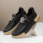 Meeste Briti stiilis nahast paeladega tossud Moodsad libisemiskindlad vabaajaketsid Igap&auml;evased mugavad kerged meeste kingad Zapatillas Hombre 39 must