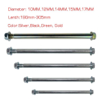 Mootorrattaratta telg Honda Yamaha Suzuki KTM Crossbike Dirtbike jaoks 15mm 210mm 230mm 245mm 260mm 280mm 305mm Teljed p&auml;hkliga 15X225mm gray