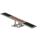 Koera kiik agility kiik koeraspordi kiik, 180 x 30 x 30 cm, Hall + Pruun 180 x 30 x 30 cm hall