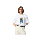 Uniqlo &times; Doraemon SS25 Mona Lisa Muster Kirjatr&uuml;kk Vabaaja &Uuml;mmarguse Kaelusega L&uuml;hikeste Varrukatega T-s&auml;rk Unisex Topid Valge 474457-00 M gray