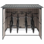 Jalgrattakuur 3 tk Antratsiit 216 x 207 x 158 cm Metall