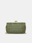 Vintage kootud &otilde;lgkott naistele Retro pikk k&auml;ekott &otilde;lakott Luksuslik disaineri &otilde;htukott 35cmx 22cm x11cm oranž