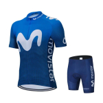 2026 Movistar Muster Meeste Suvine Jalgratturi R&otilde;ivastus Hingav R&otilde;ivaste Komplekt L&uuml;hikeste Varrukatega P&uuml;ksid Rihmadega MTB Ciclismo R&otilde;ivad S&auml;rk XL blue