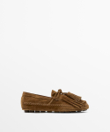 Massimo Dutti Frillidega Tasselitega L&otilde;hestatud Suede Mokassiinid Leather/41 white
