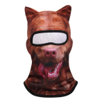 3D Kassi Mask Koera Tiiger Cosplay Balaklava Mootorratta T&auml;isn&auml;o Kapuutsiga Mask Suusatamise M&uuml;ts Kiiver Armas Peakate M&uuml;ts Halloweeni Peo Maskid brown