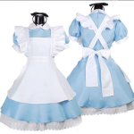 Cosplay Kost&uuml;&uuml;mid Naistele Lolita Kleit Neiu P&otilde;ll Fantasia Karnevali Seelik Halloweeni R&otilde;ivad Maskeraadipidu Alice Aasia suurus M sinine