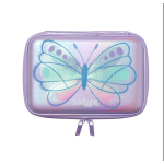 Smiggle Laste seljakott Armas Paindlik Koolikott Suure mahutavusega V&auml;litingimustes Vaba aja veetmiseks Smart butterfly large stationery box 22.5*15.5cm