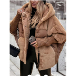 2026 S&uuml;gis Talv Naiste L&otilde;tv Uus Patchwork Puhvri Puuvillane Jakk Parka L&otilde;tv Soe Moodne Jakk Mantel Moodne Streetwear M black