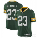 Rohevalge NFL Bay Packersi jalgpallis&auml;rk meestele l&uuml;hikeste varrukatega V-kaelusega puuvillasegust sportlik riietus XL