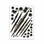 Autok&uuml;ljel naljakad autokleebised kleebis-vasest kuulauguga mootorratta kaunistuskleebis 3D auto stiil