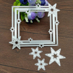 Star raam s&uuml;sinikterasest stantsimisvormid Scrapbooking reljeefvormid L&otilde;igatud &scaron;abloonid Metallist paberkaardid
