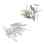 100 tk messingist sileda sirge toru vahehelmed ehete valmistamiseks 20x1.5mm h&otilde;bedane valge v&auml;rv