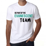 Meeste Vintage T-s&auml;rk Graafiline T-s&auml;rk Ole osa EVANESCENT meeskonnast Valge XS valge