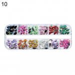 12 Grid 3D DIY Glitter Nail Art Rhinestones litrid kaunistus manik&uuml;&uuml;ri n&auml;pun&auml;iteid