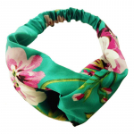 Naiste vanaaegsed lilledega juukseklambrid peapaelad tr&uuml;kised Turban Dames peakate Elastne peakaunistus hall v&auml;rv