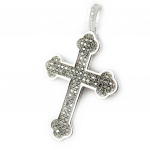 Les Tr&eacute;sors De Lily [K9545] &ndash; valge  Cross  h&otilde;bedane ripats valge