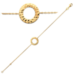 Les Tr&eacute;sors De Lily [Q6277] &ndash; vasardatud kullast &bdquo;Cl&eacute;opatra&rdquo; kullatud k&auml;ev&otilde;ru &ndash; 18 cm 15 mm (armas&otilde;ltlane) kuld