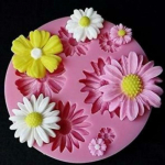 Lillekujuline seep Fondant Sugarcrafti &scaron;okolaadikoogivorm JM08