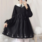 Scione Gooti Lolita Kleit Harajuku T&auml;navamoe Kleit Jaapani Pehme &Otilde;e Stiil T&auml;ht T&uuml;llkleit M
