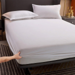 Kvaliteetne puuvillane madratsikate, libisemiskindel fikseeritud puuvillane voodilina Simmonsi kaitsekate 150cmX200cm(standard)