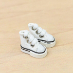 1 paar 3,5 cm moodsad l&otilde;uendist kingad Blythe Dolls Causal Kingad Barbie Doll House jaoks Mini kingad 1/6 BJD nukutarvikute jaoks valge
