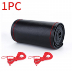 38 cm &uuml;lemine ehtsast nahast roolikate hingav disain/auto rooliratta punutisest &uuml;mbris sobib autole No holes